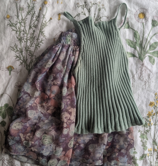 Mint ribbed knit crop top - Forever 21 - Picture 2 of 9